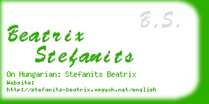 beatrix stefanits business card